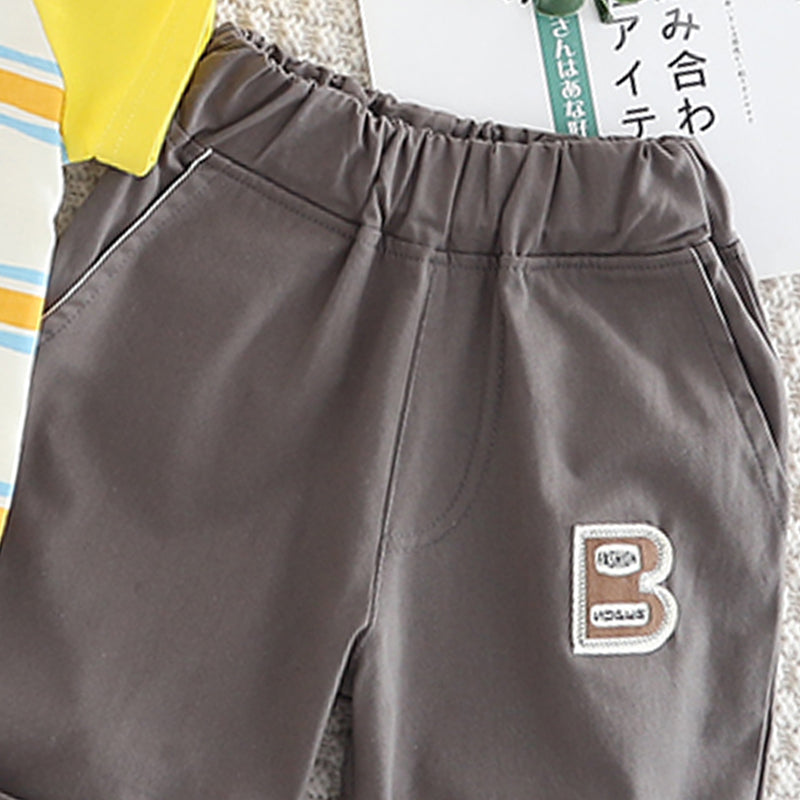 Boys Printed Pure Cotton T-shirt with Shorts