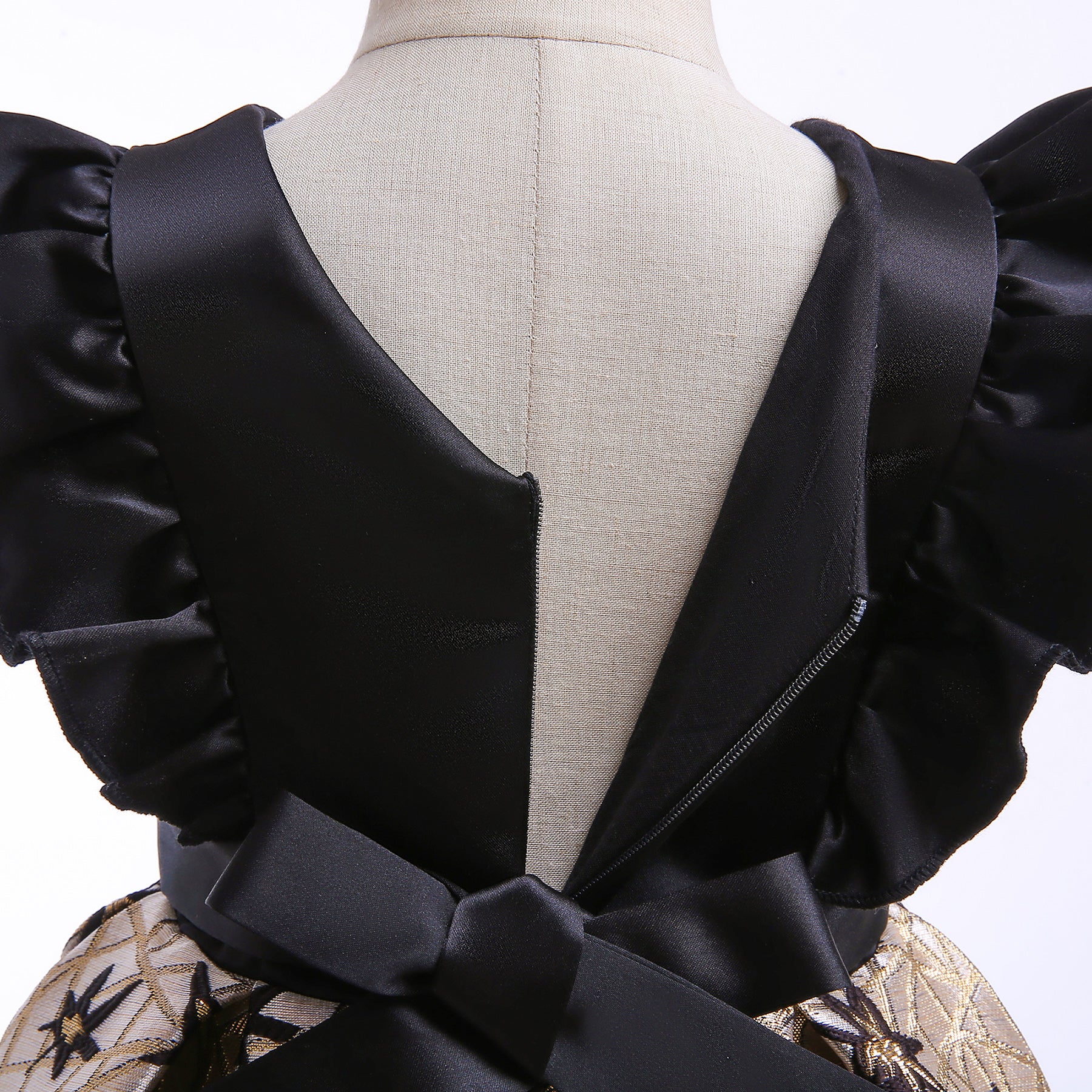 Black Floral Printed Flared Fit & Flare Dress