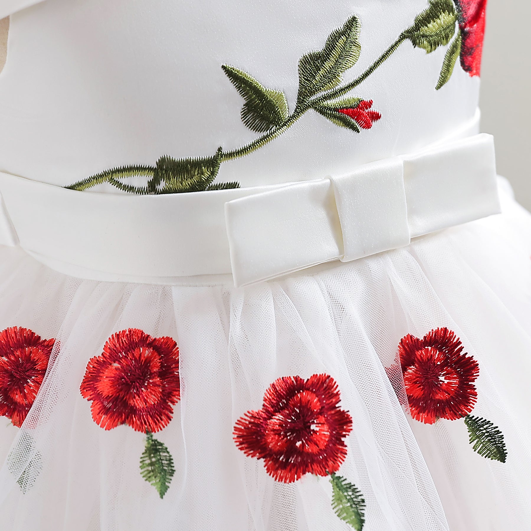 White Floral Printed Fit & Flare Cotton Maxi Dress