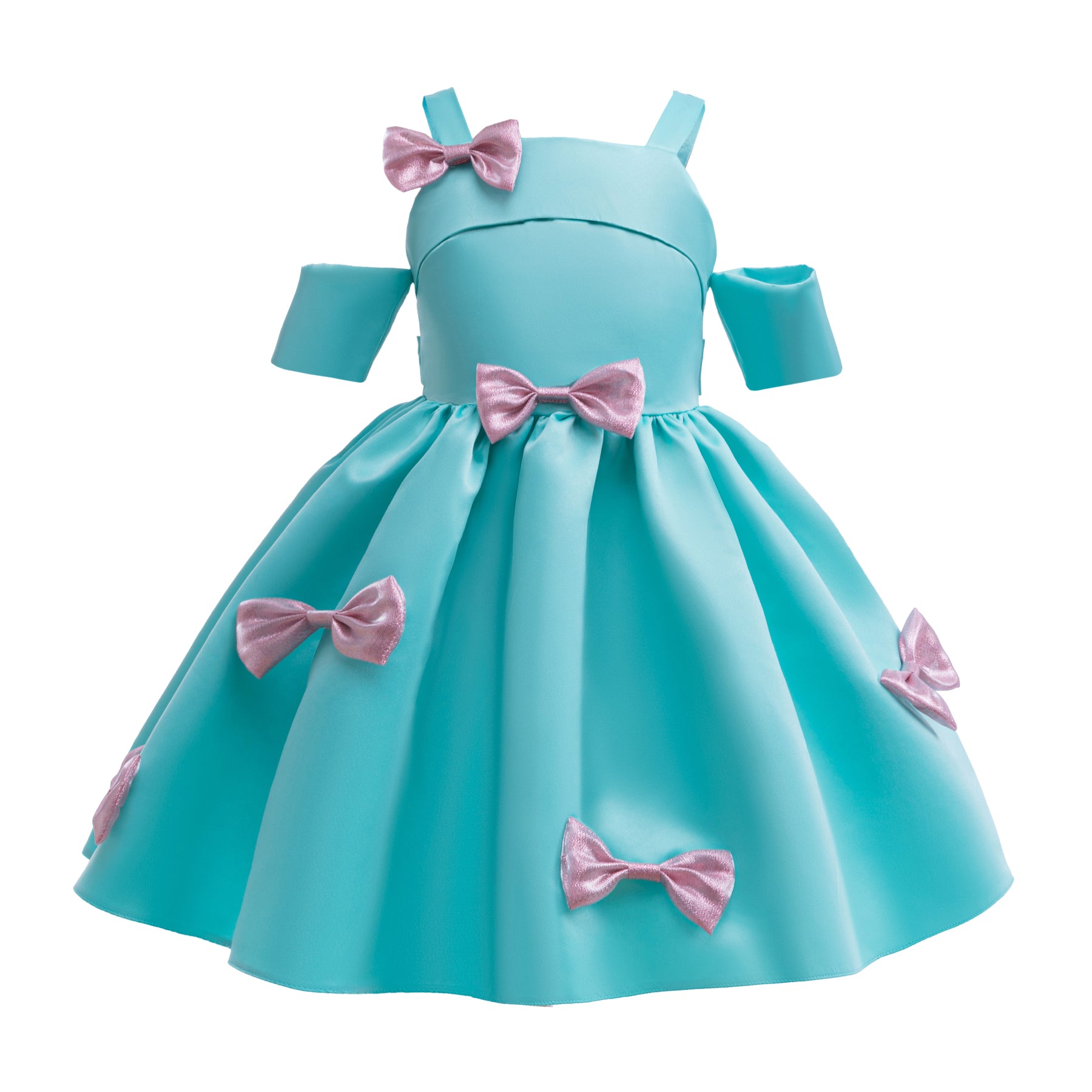 Girls Shoulder Straps Fit & Flare Dress
