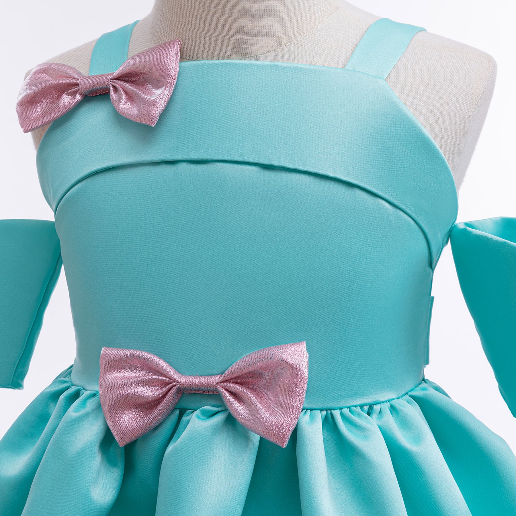 Girls Shoulder Straps Fit & Flare Dress