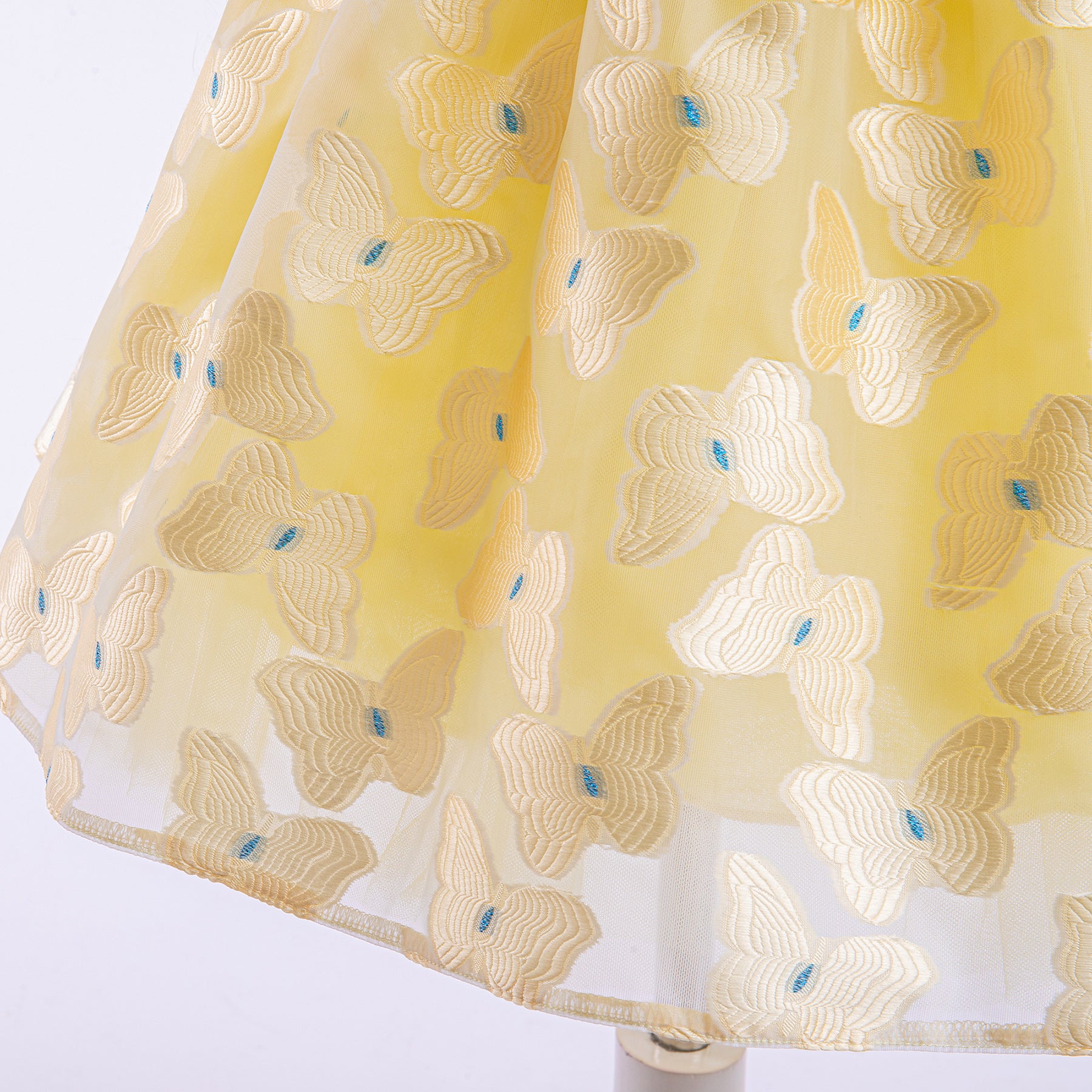 Floral Print Flutter Sleeve Fit & Flare Dress