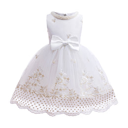 Girls Applique Balloon Dress