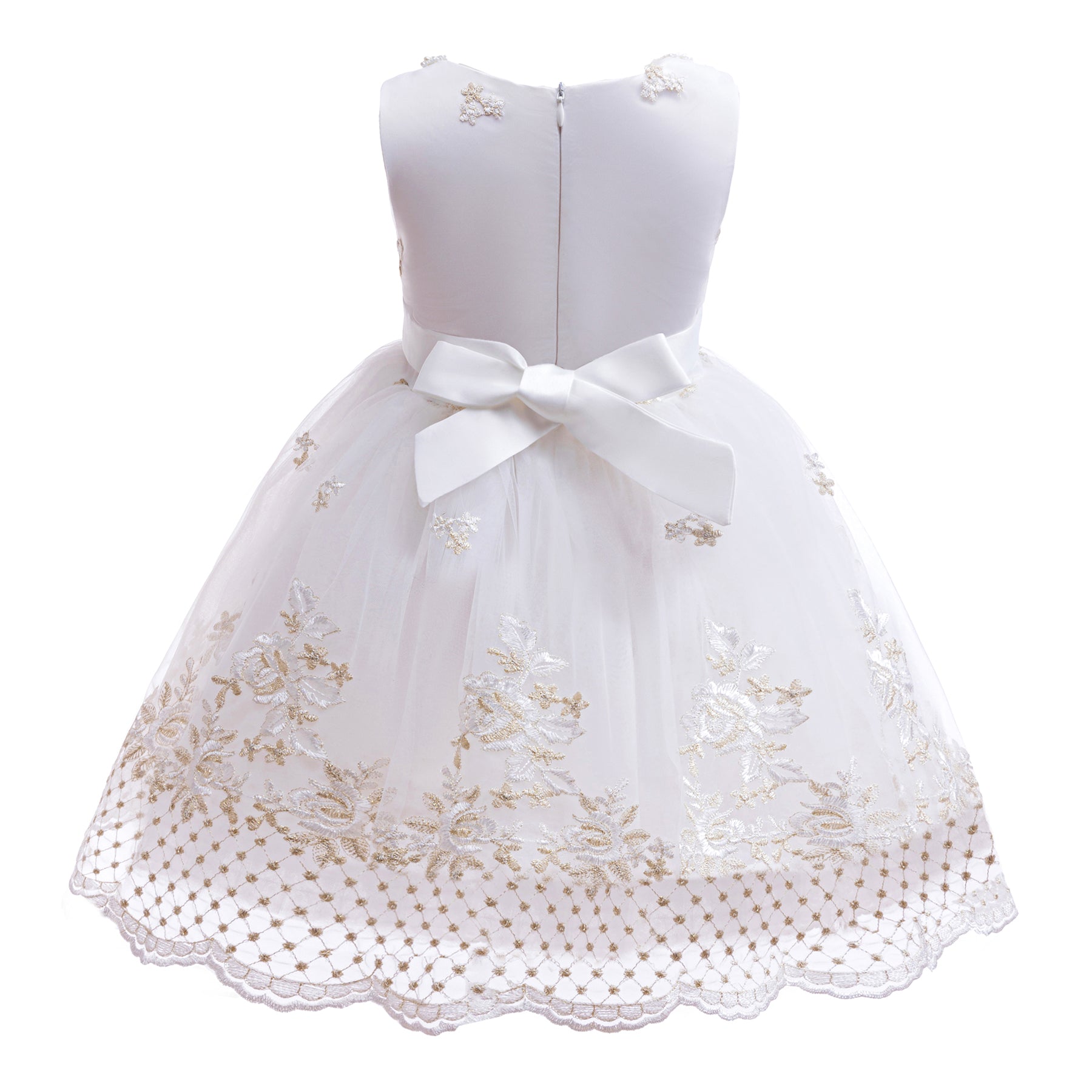 Girls Applique Balloon Dress