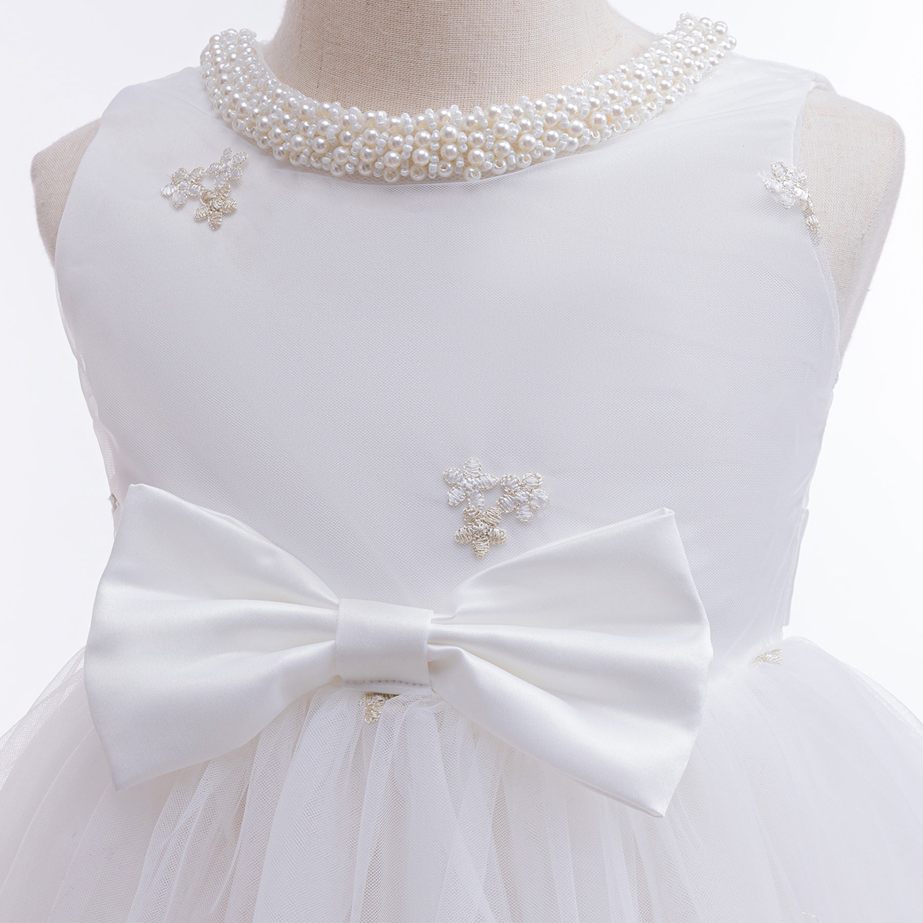 Girls Applique Balloon Dress