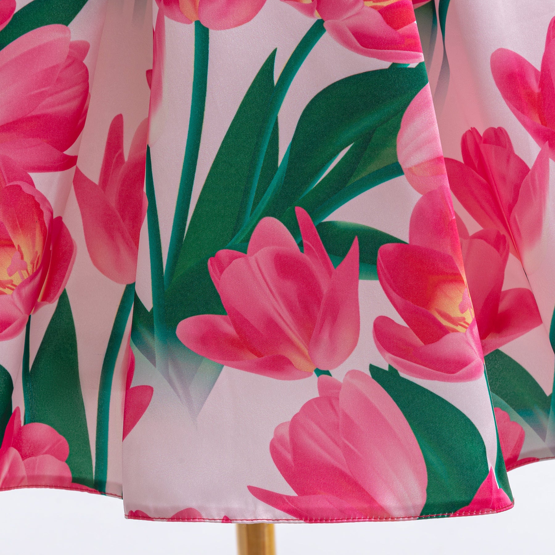 Floral Print Cold-Shoulder Fit & Flare Dress