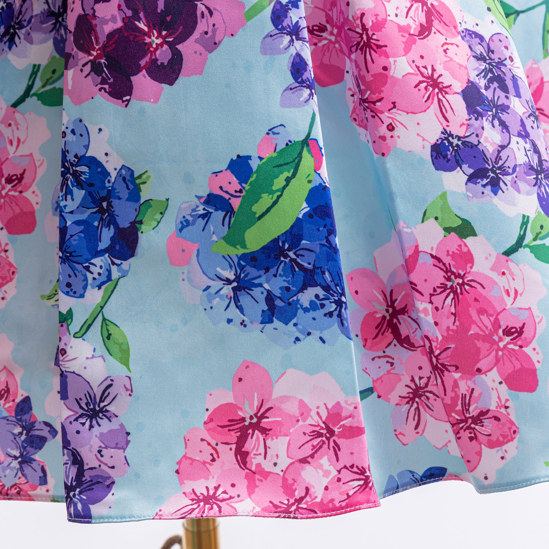 Floral Print Cold-Shoulder Fit & Flare Dress