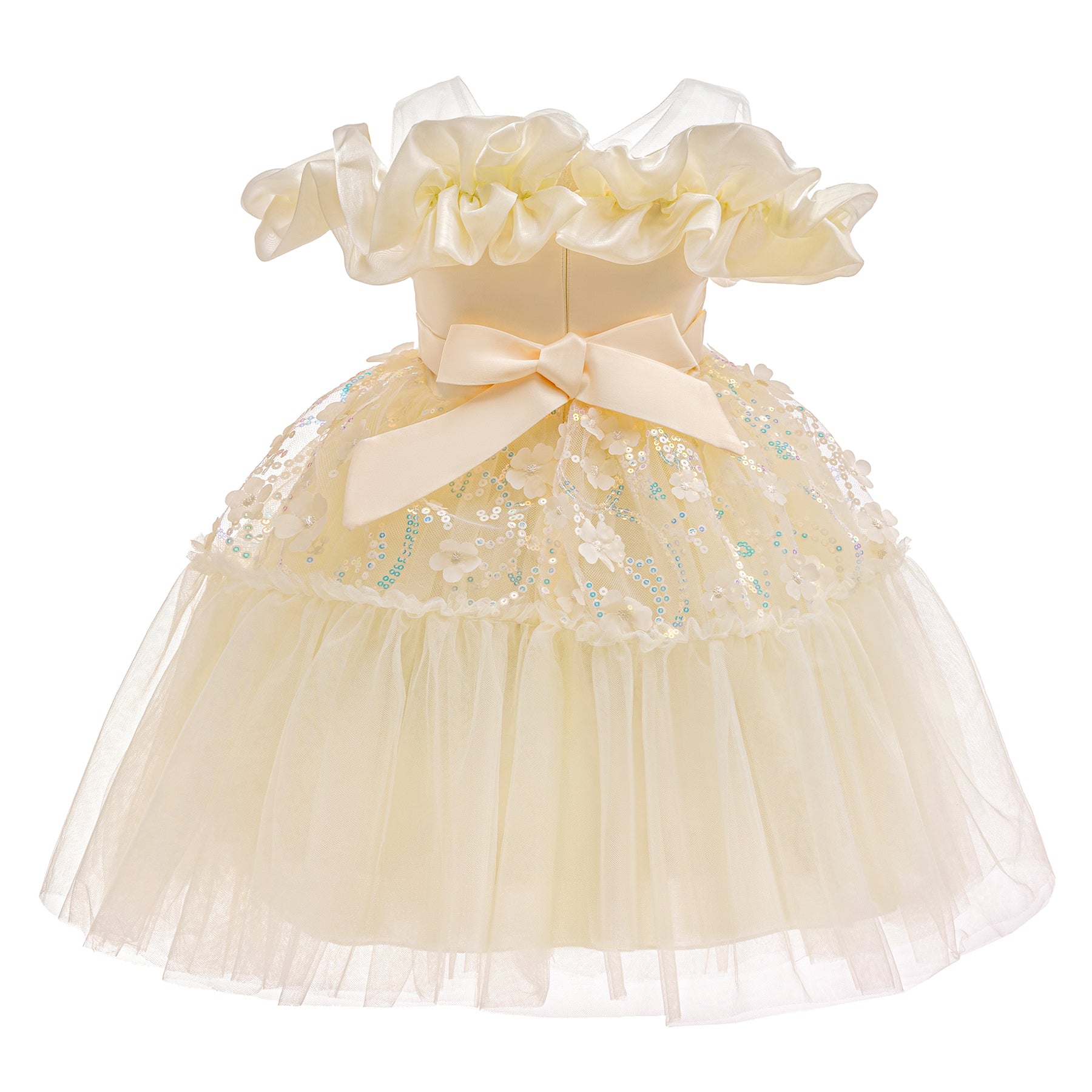 Girls Applique Balloon Dress