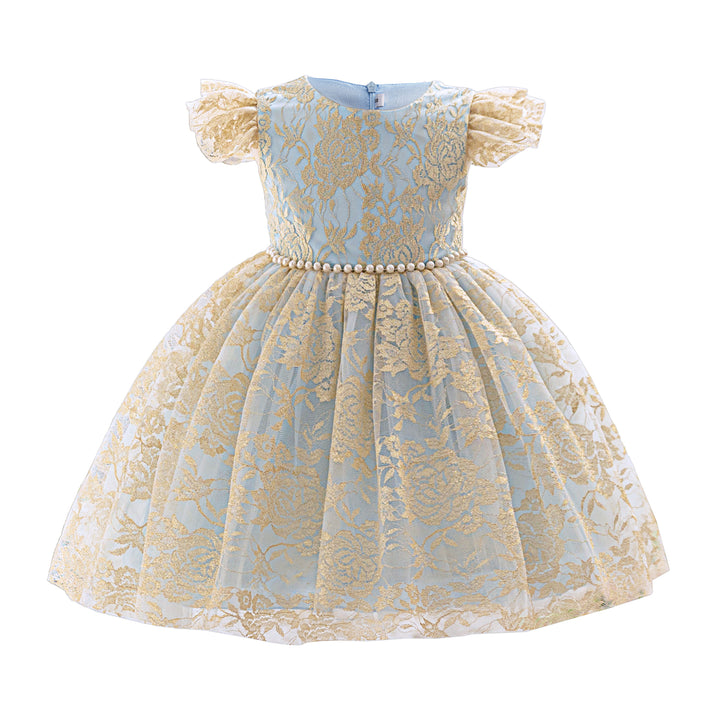 Girls Applique Balloon Dress