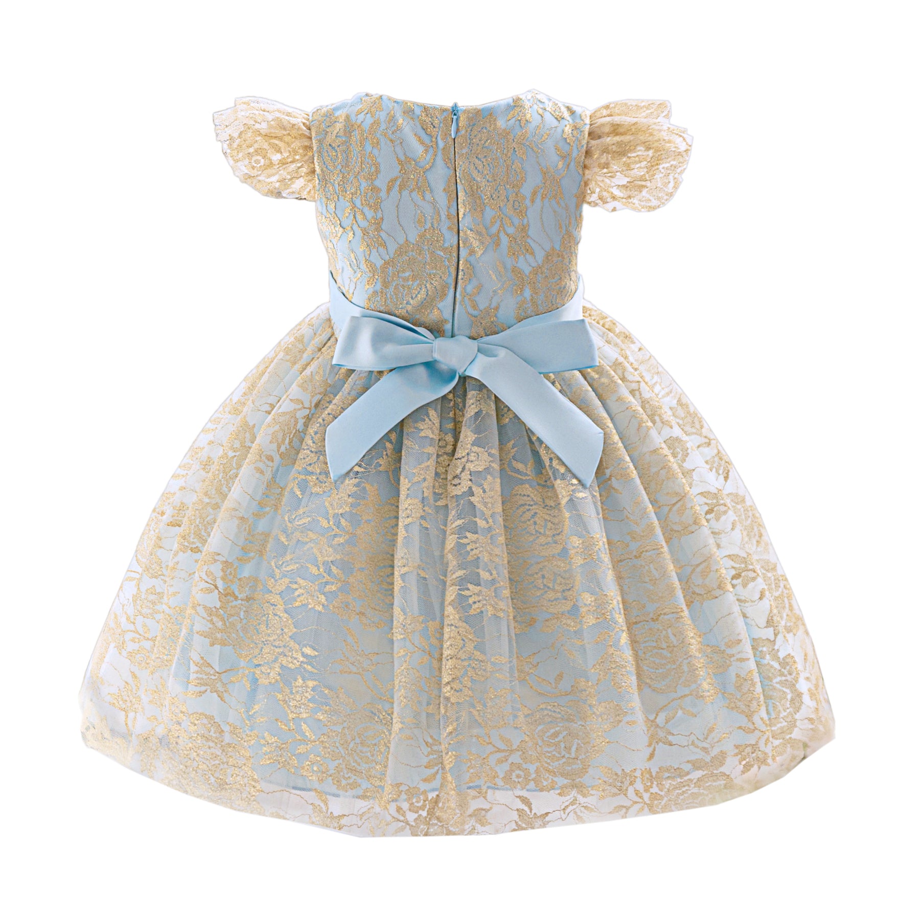 Girls Applique Balloon Dress