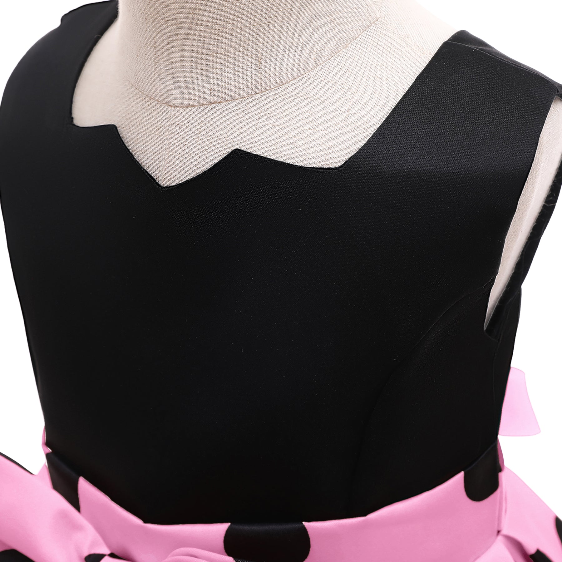 Pink Polka Dot Printed Fit & Flare Midi Dress