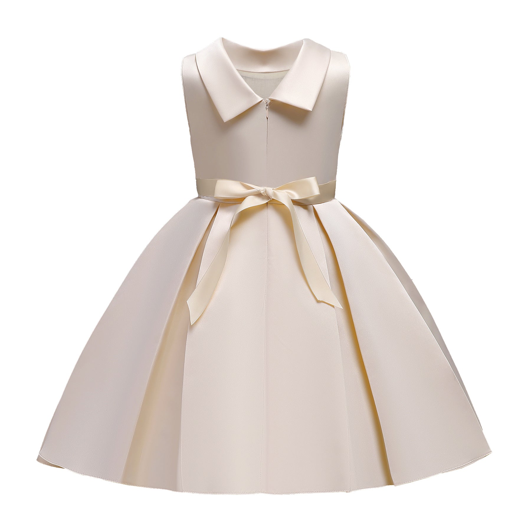 Champagne & lotus Embellished Embroidered Midi Dress