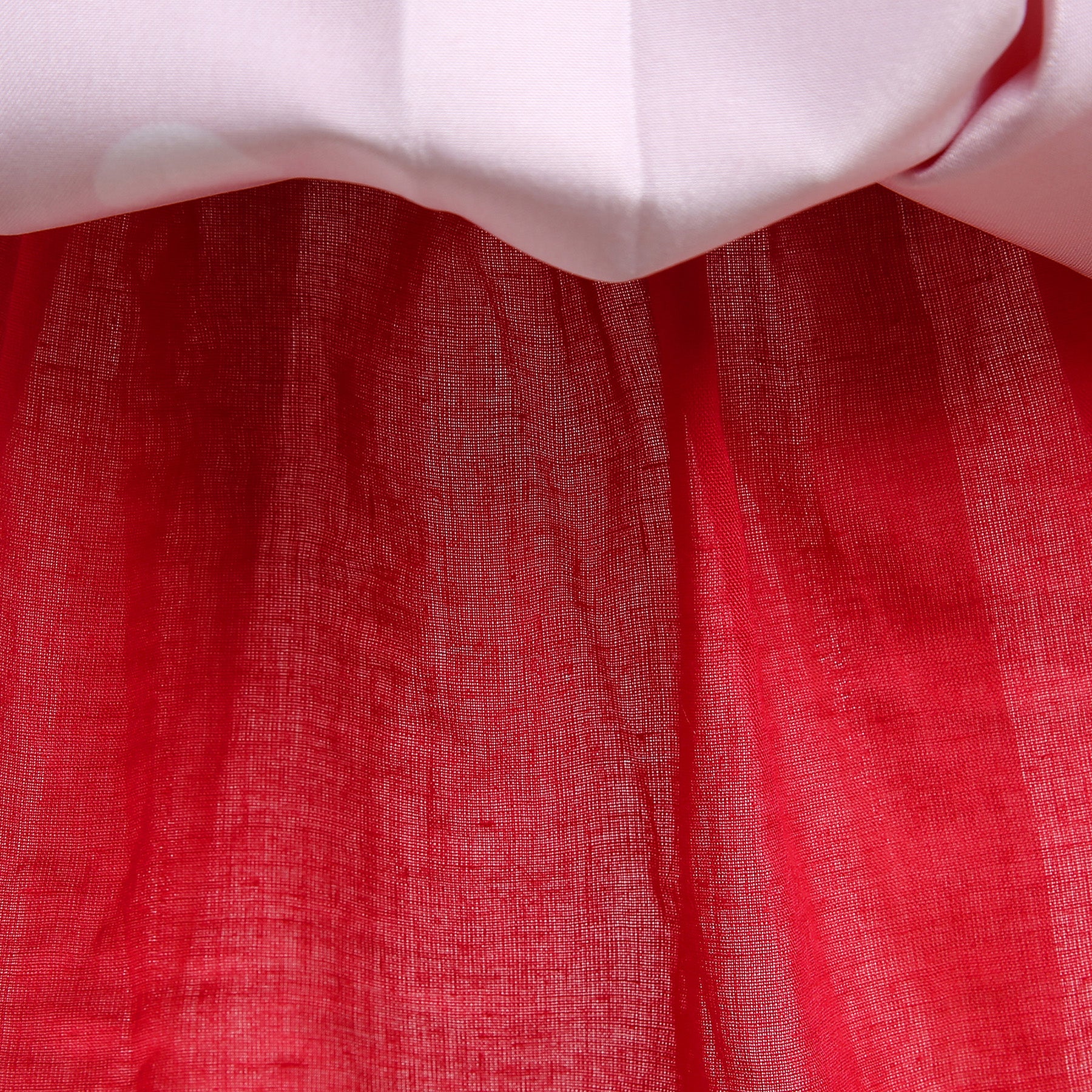 Girls Red Polka Dot Printed Round Neck Fit & Flare Dress