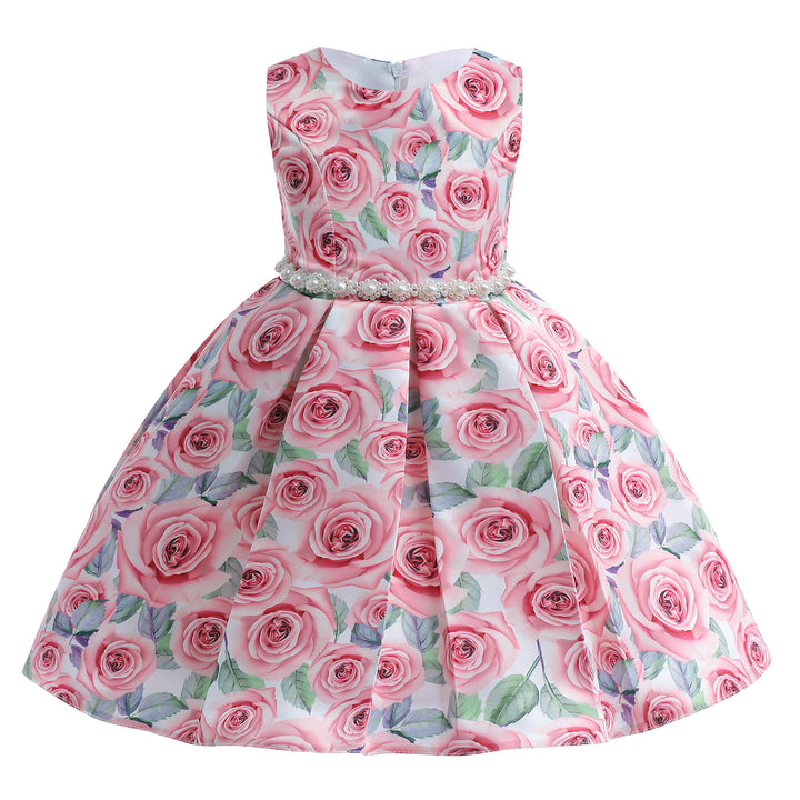 Floral Printed Cotton Fit & Flare Maxi Dress