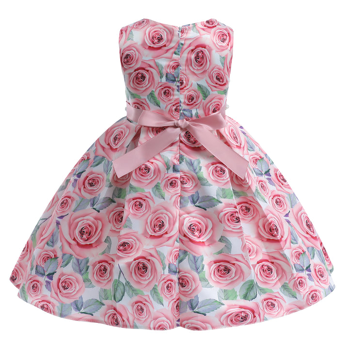 Floral Printed Cotton Fit & Flare Maxi Dress