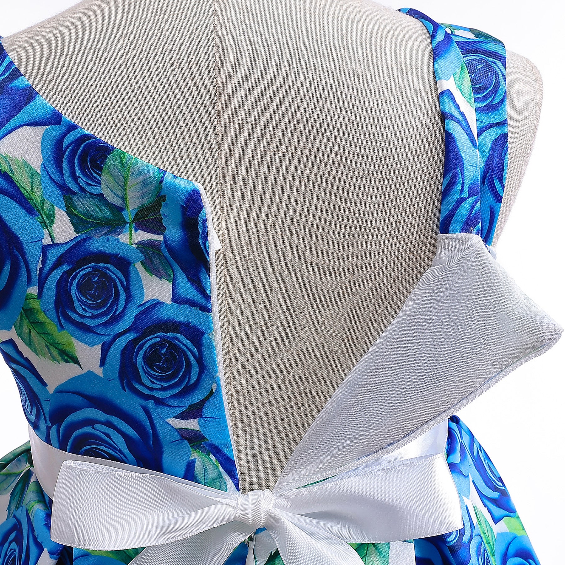 Girls Floral Printed Fit & Flare Dress