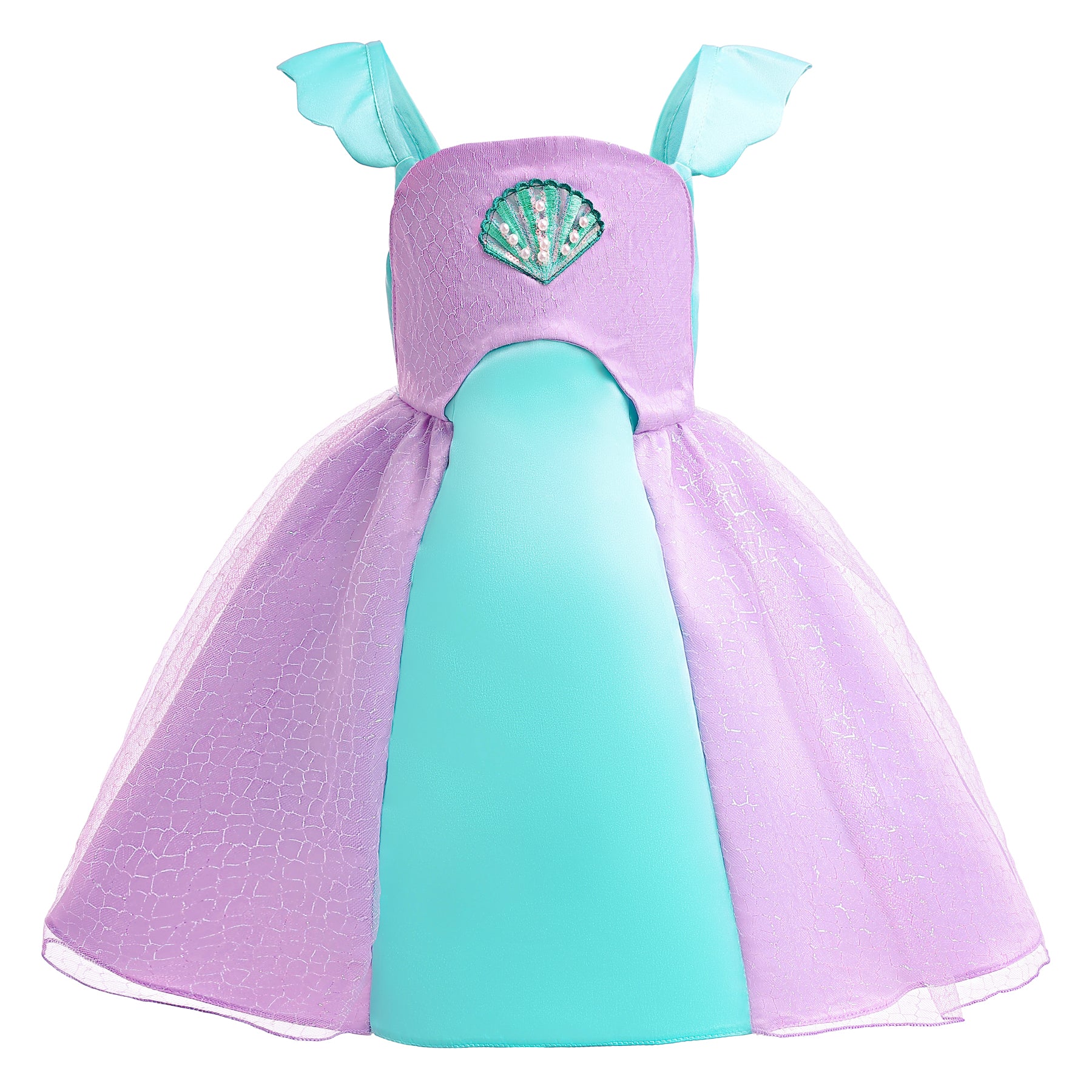 Girls Colourblocked Fit & Flare Balloon Dress