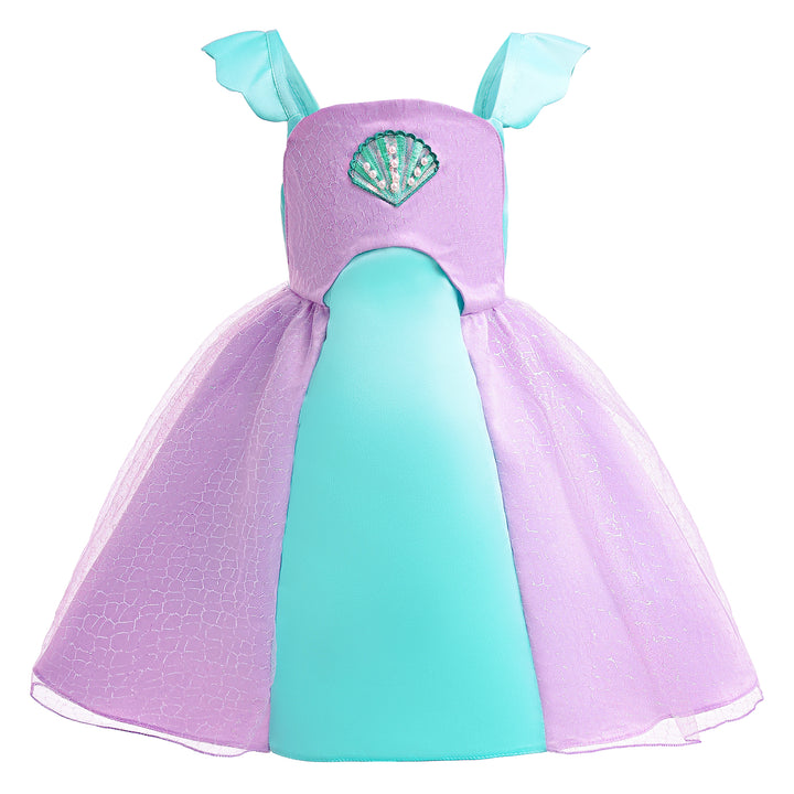 Girls Colourblocked Fit & Flare Balloon Dress