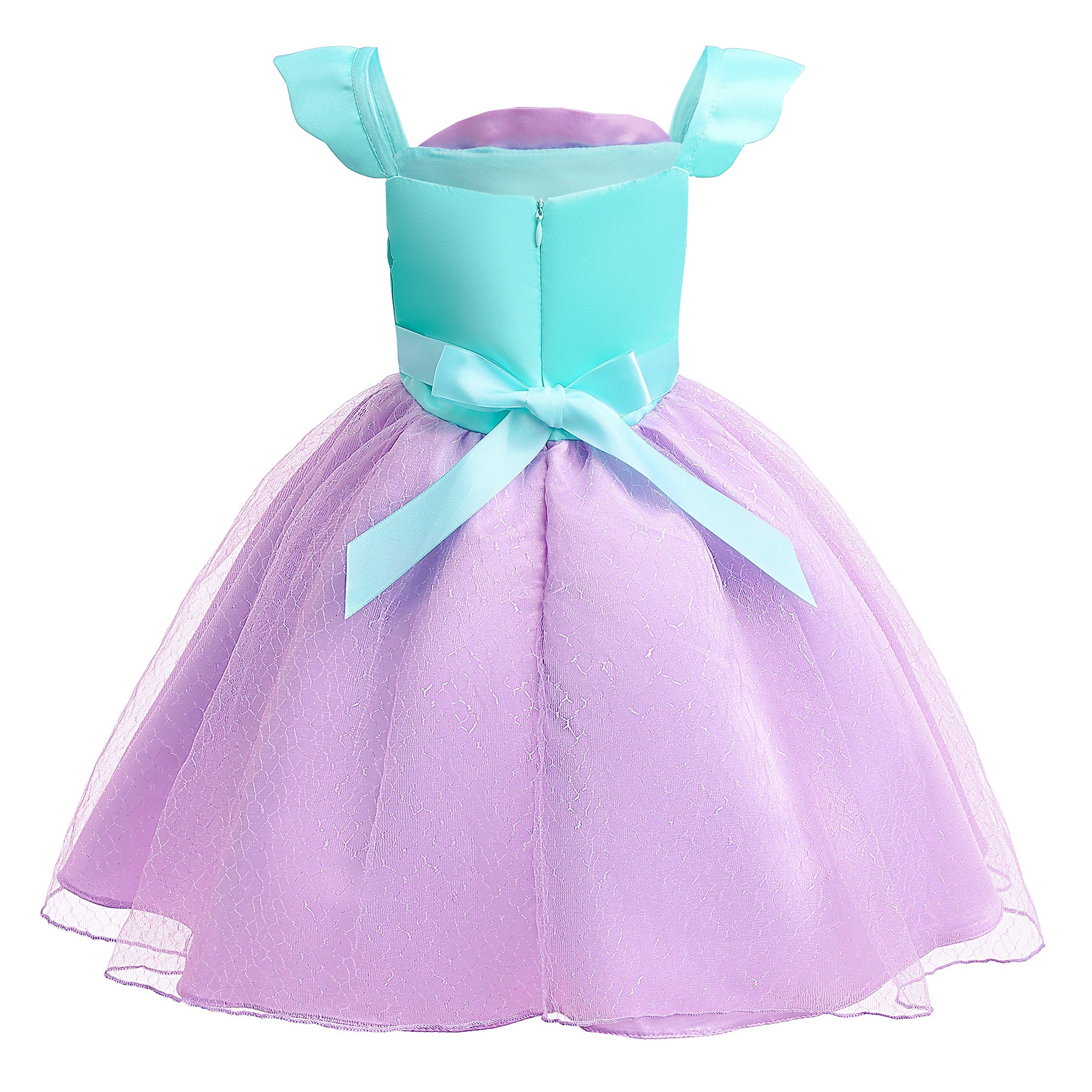 Girls Colourblocked Fit & Flare Balloon Dress