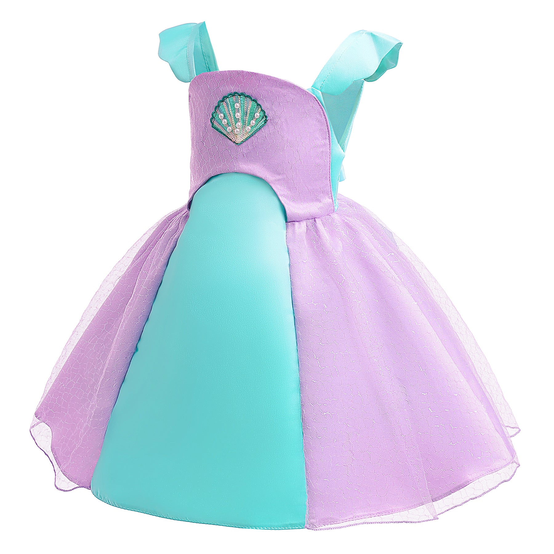 Girls Colourblocked Fit & Flare Balloon Dress