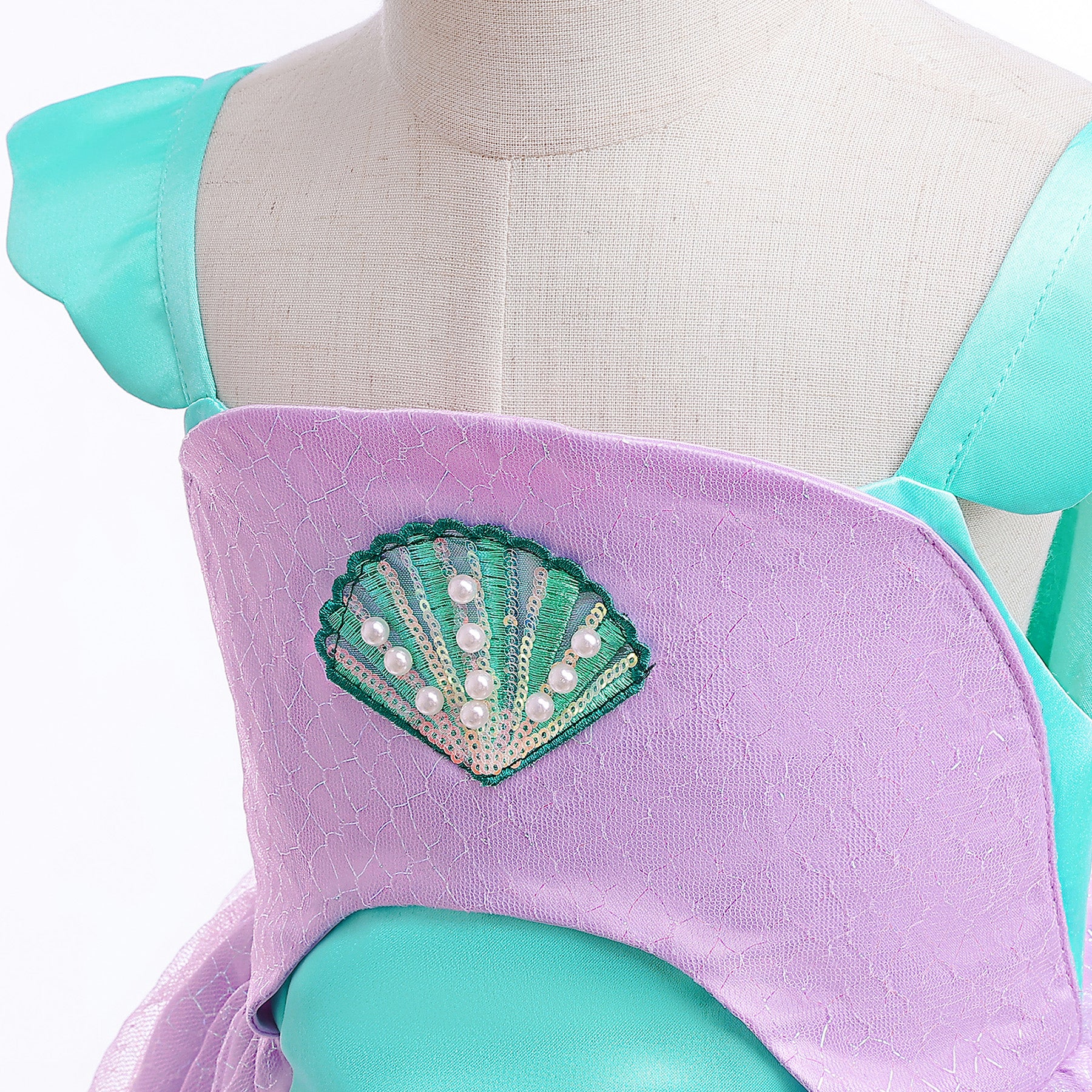 Girls Colourblocked Fit & Flare Balloon Dress