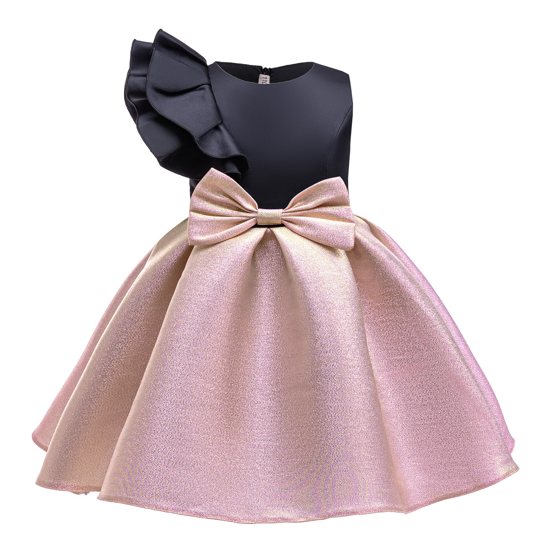 Girls Round Neck Fit and Flare Dress