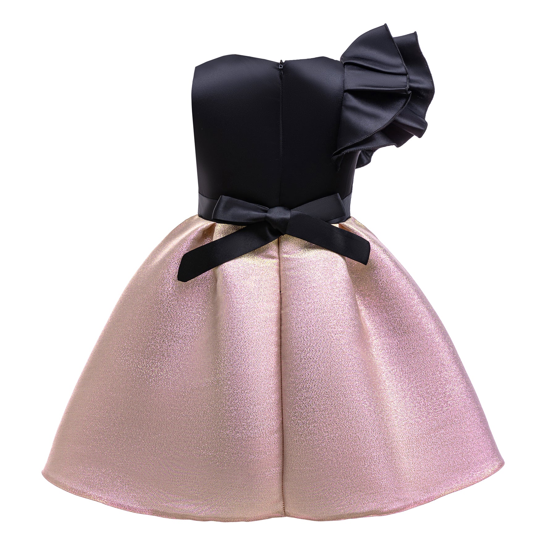 Girls Round Neck Fit and Flare Dress
