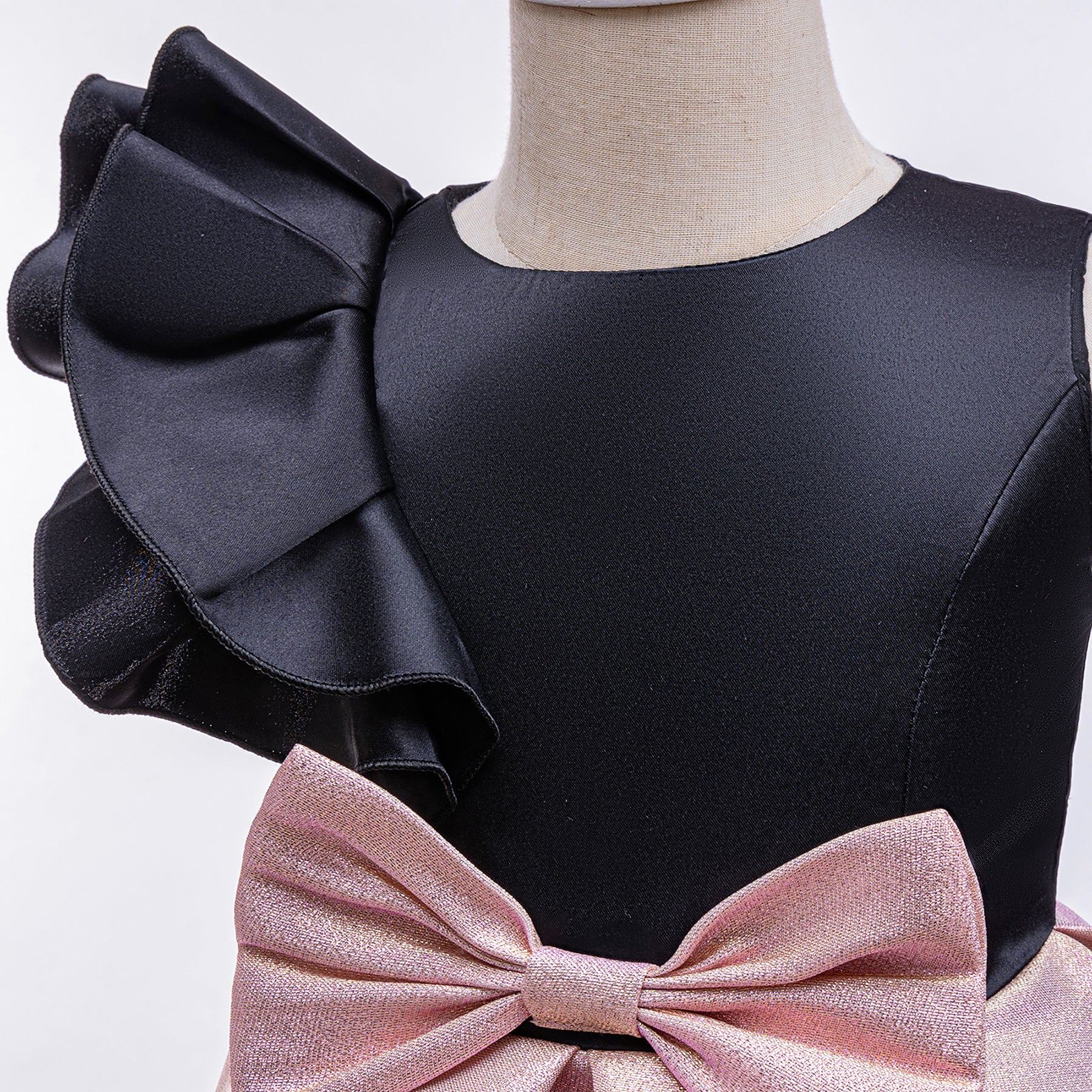 Girls Round Neck Fit and Flare Dress