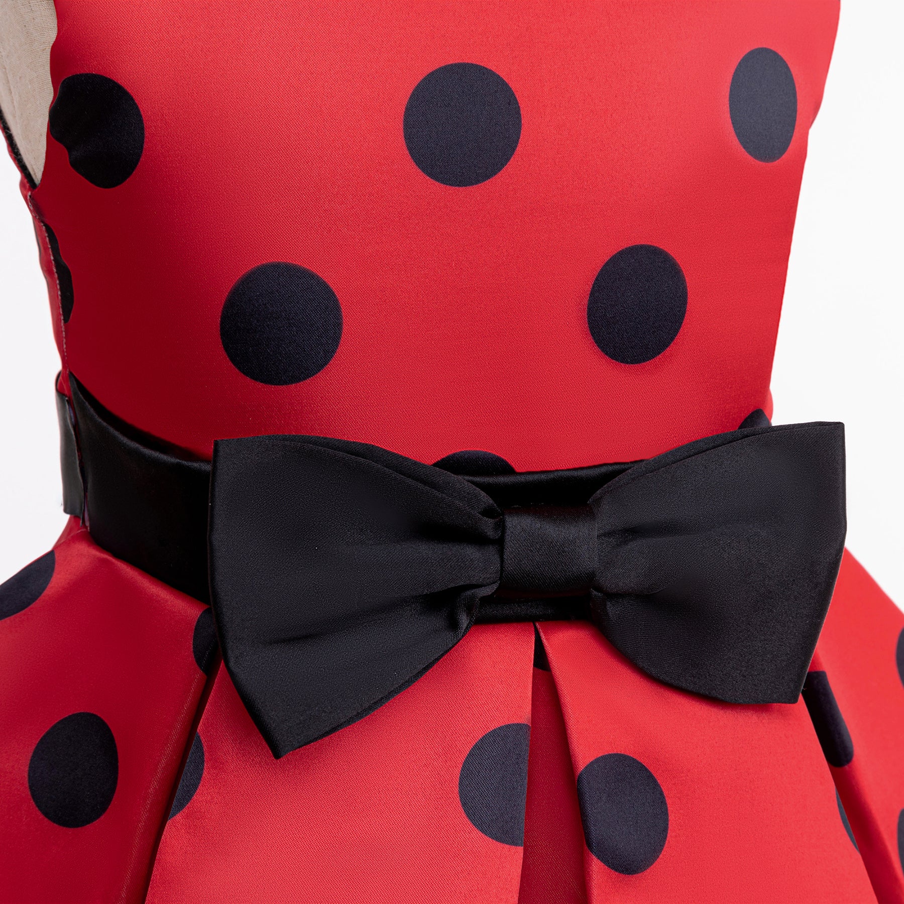 Girls Polka Dot Printed Balloon Dress