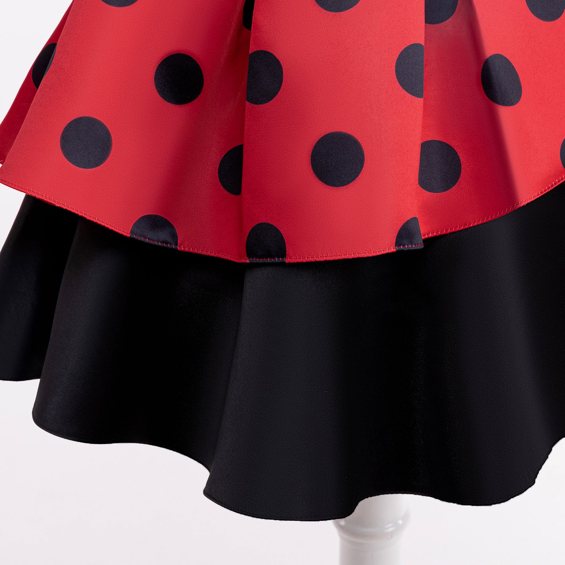 Girls Polka Dot Printed Balloon Dress