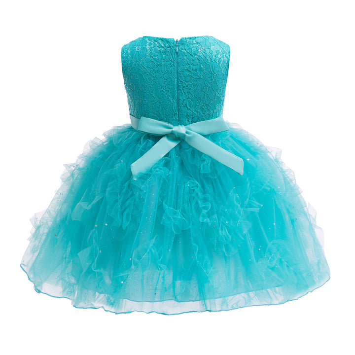 Girls Ruffled Balloon Mini Dress
