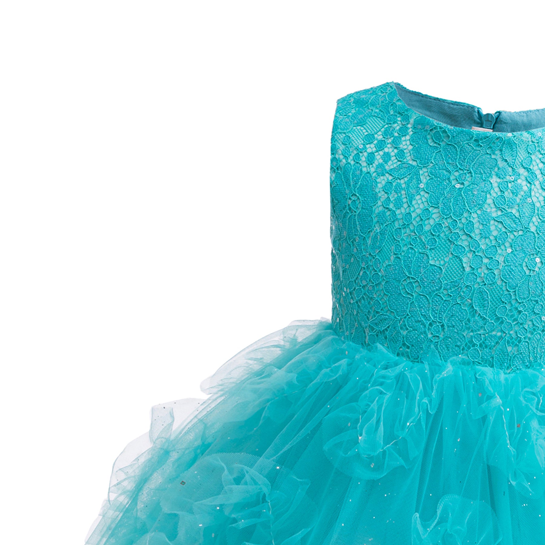Girls Ruffled Balloon Mini Dress