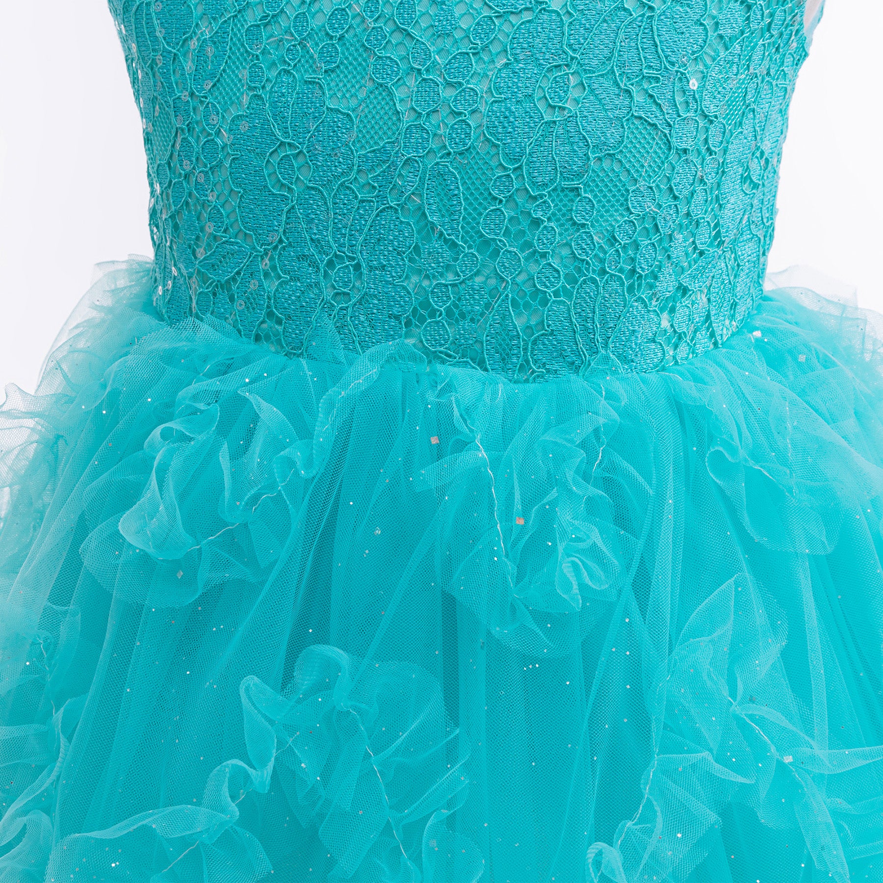 Girls Ruffled Balloon Mini Dress