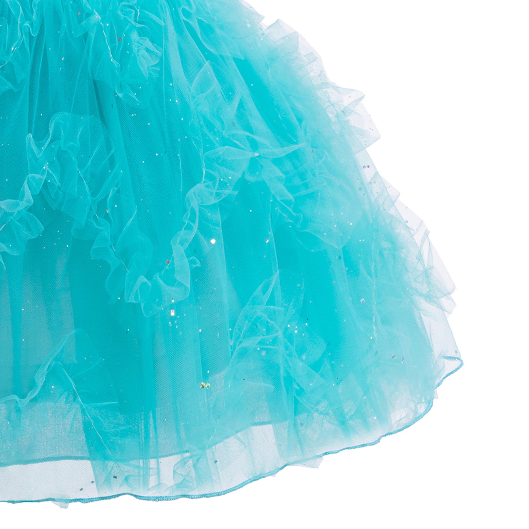 Girls Ruffled Balloon Mini Dress