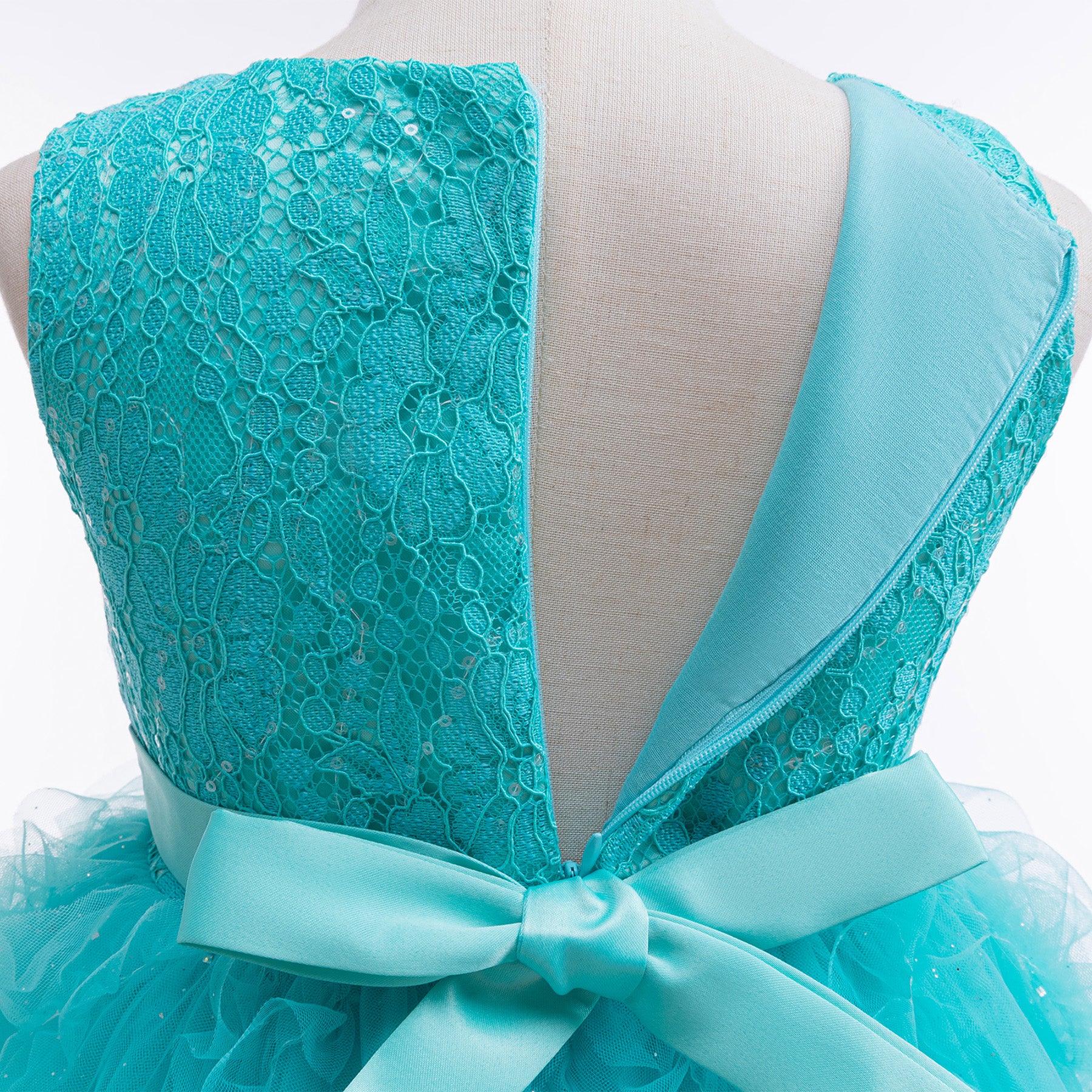Girls Ruffled Balloon Mini Dress