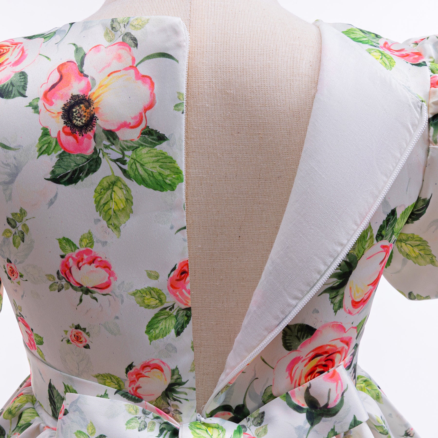 Girls Floral Print Fit & Flare Midi Dress