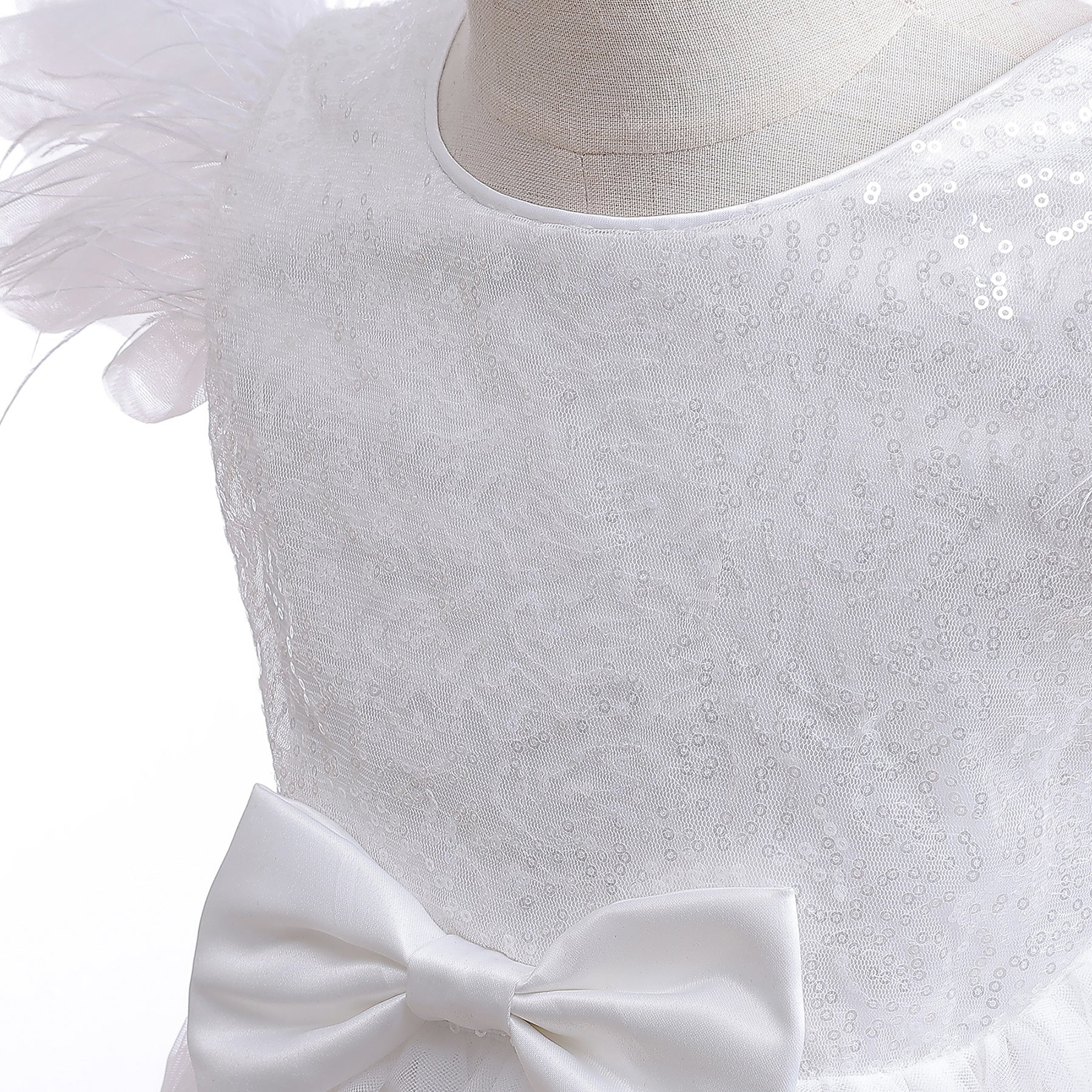 White Girls Embellished Maxi Dress