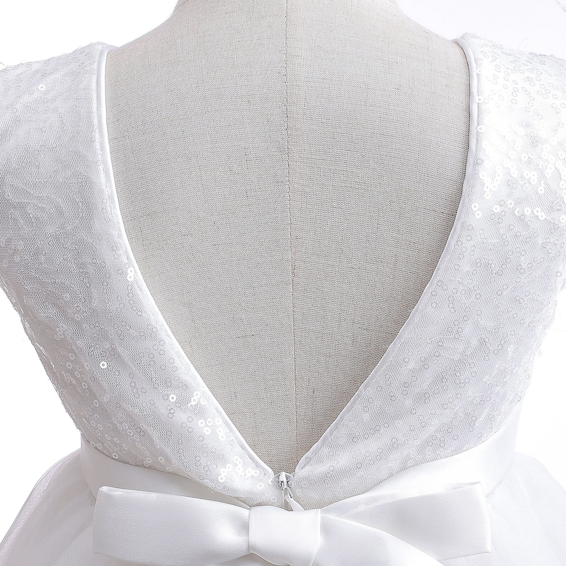 White Girls Embellished Maxi Dress