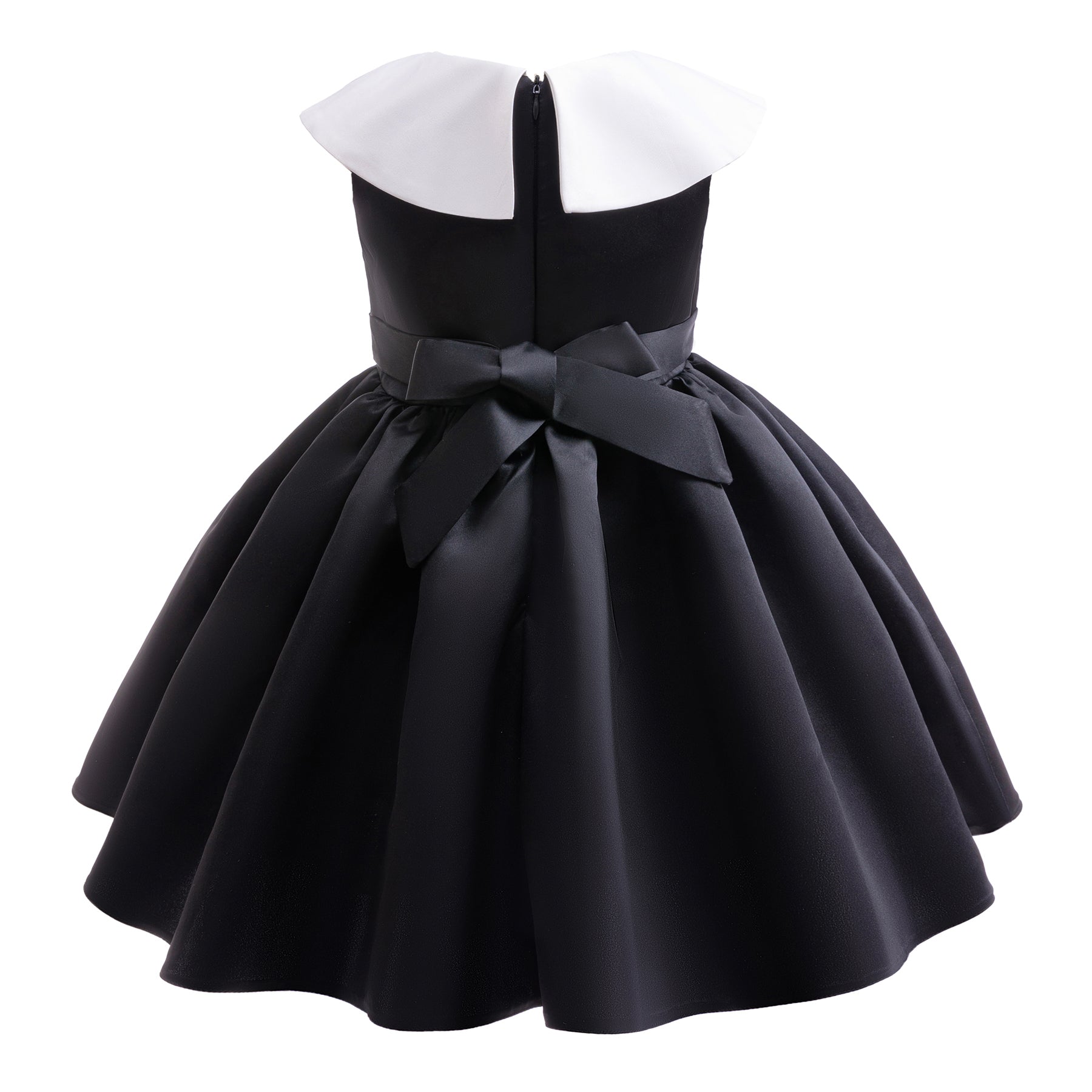 Girls Solid Fit & Flare Gathered or Pleated Midi Dress