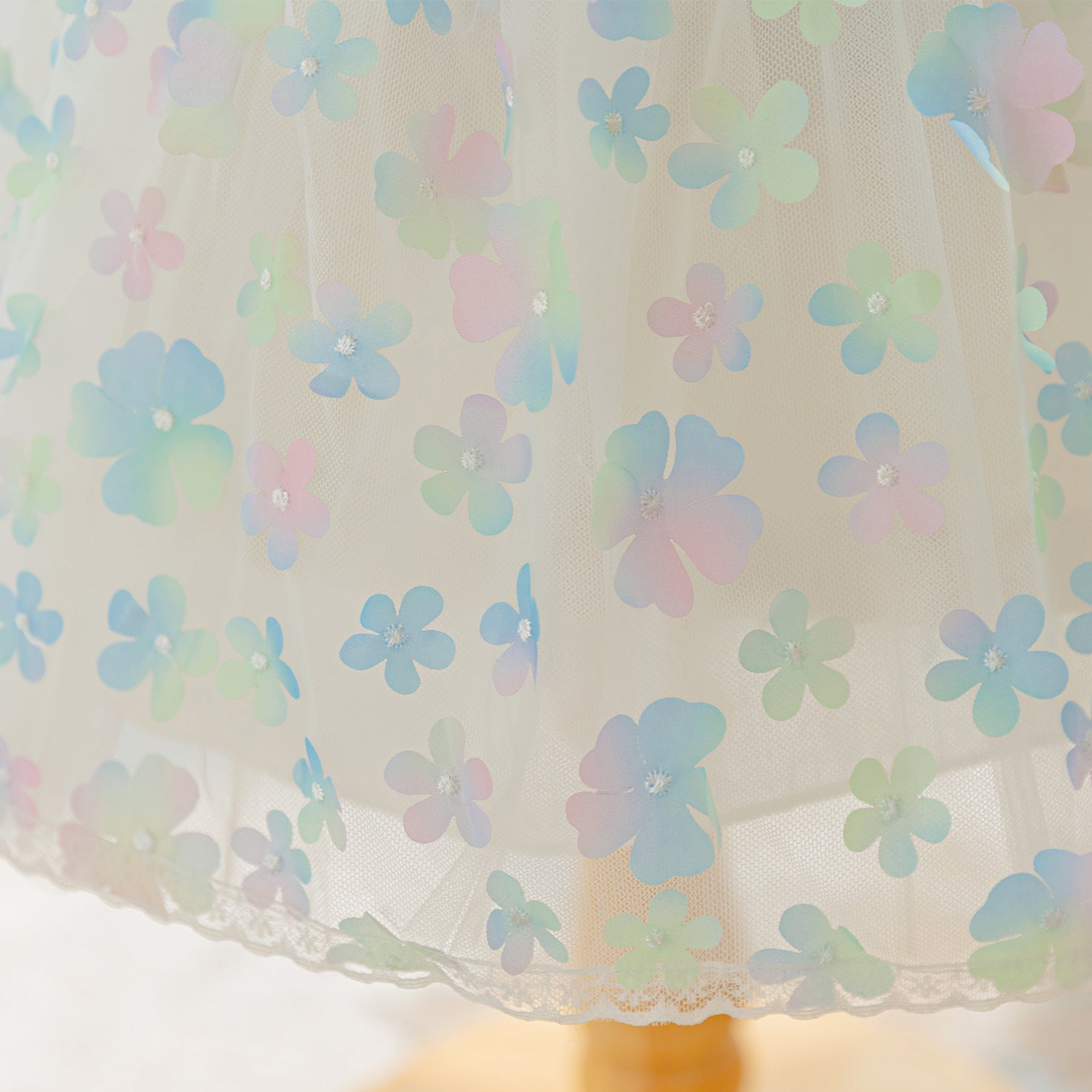 Girls Floral Print Fit & Flare Midi Dress