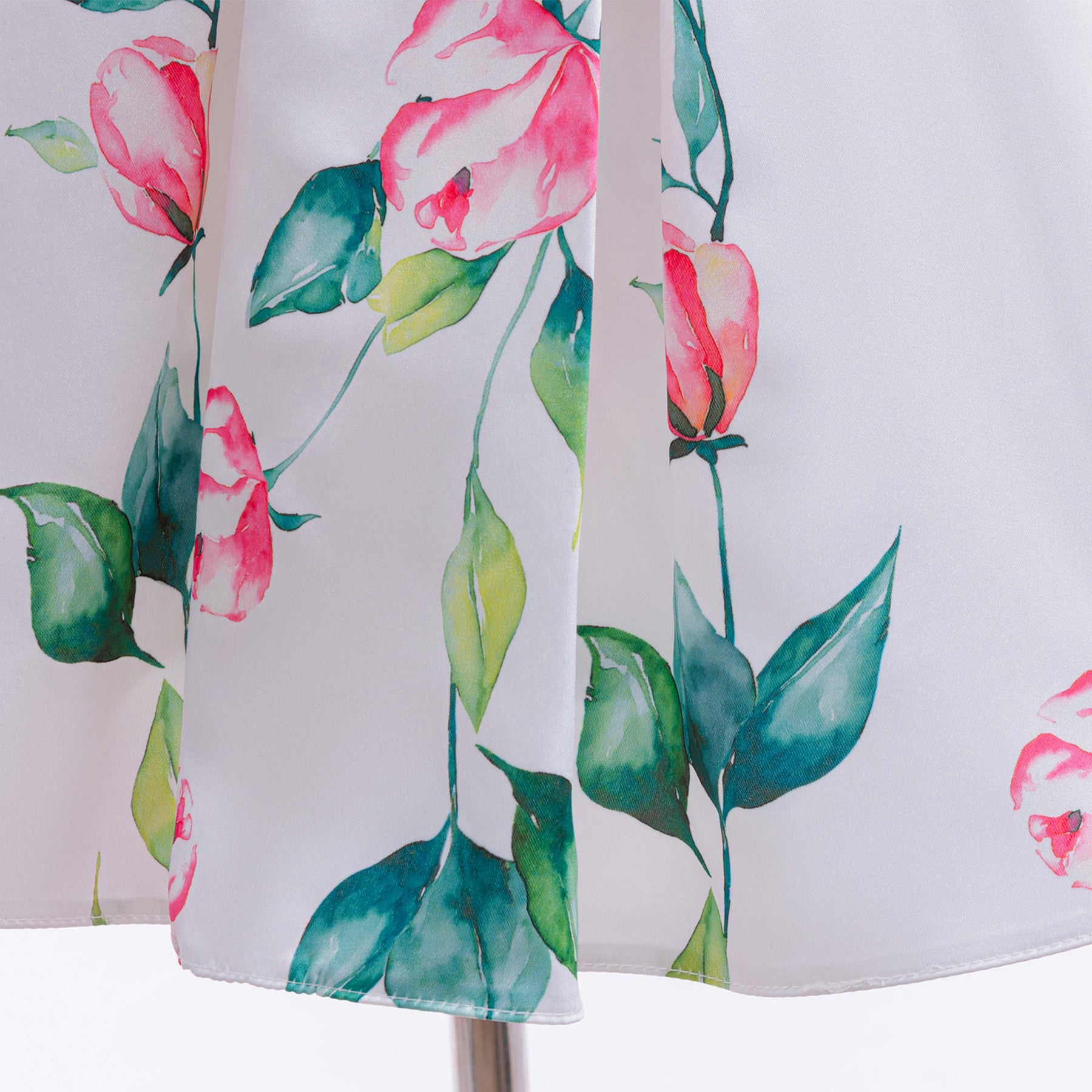 Kids-Girls Floral Print Fit & Flare Midi Dress