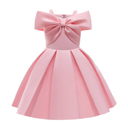 Girls Pink Pleated Detailed Fit & Flare Dress