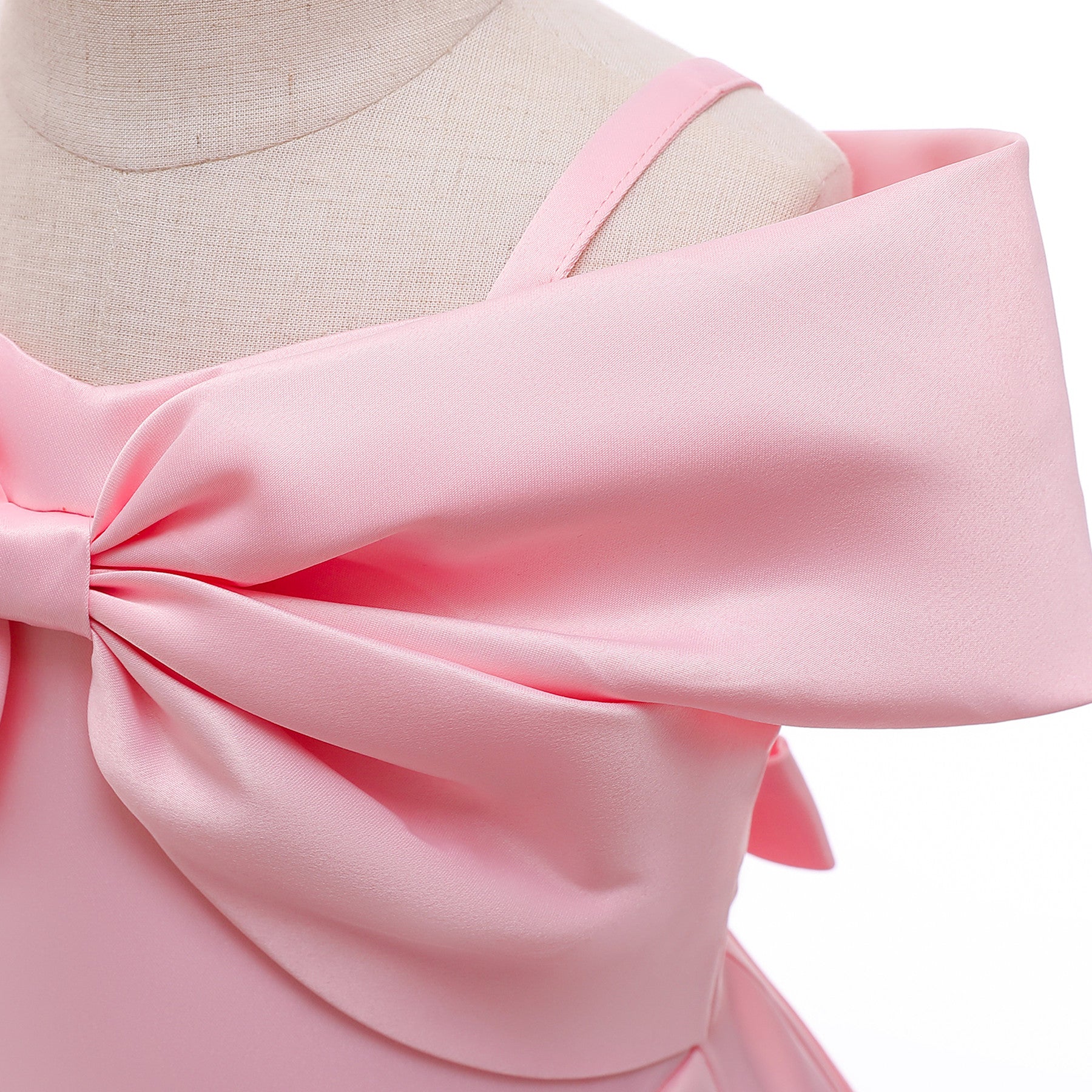 Girls Pink Pleated Detailed Fit & Flare Dress