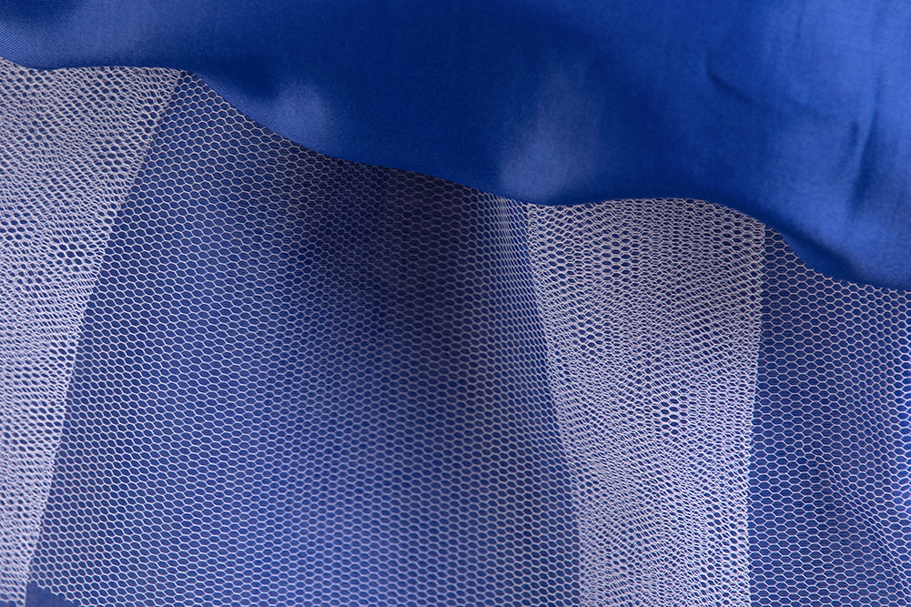 Girls Blue Self Design Maxi Dress