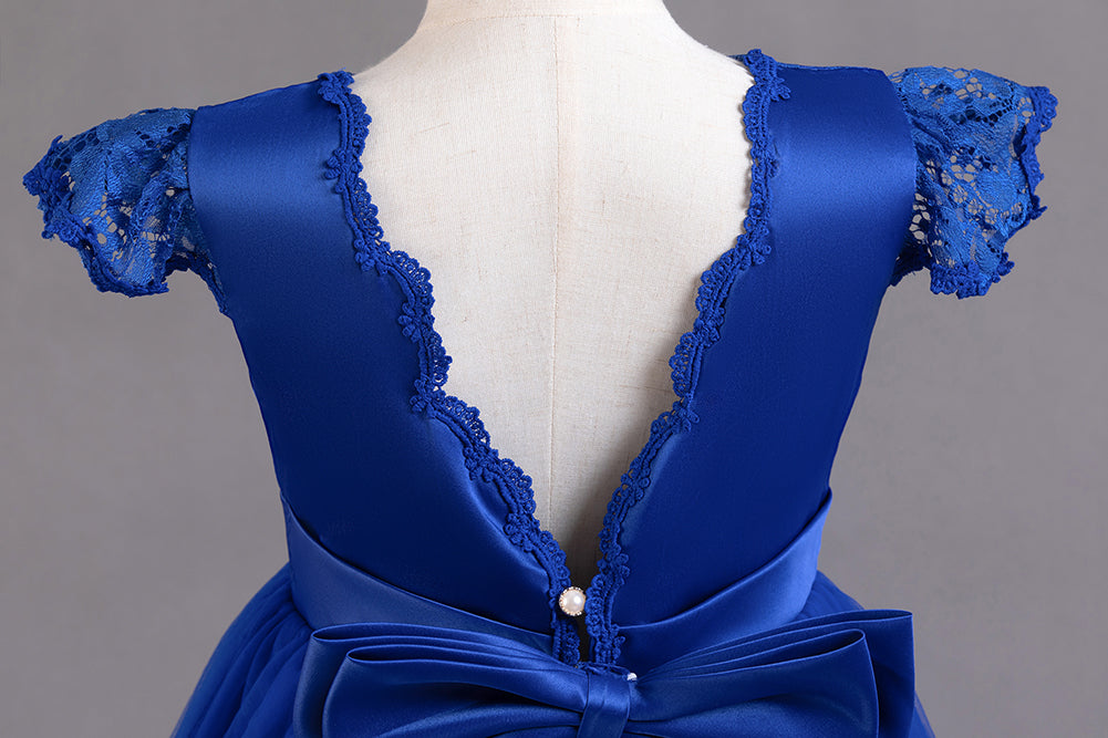 Girls Blue Self Design Maxi Dress