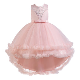 Green Embellished Sleeveless Ruffles Balloon Maxi Dress