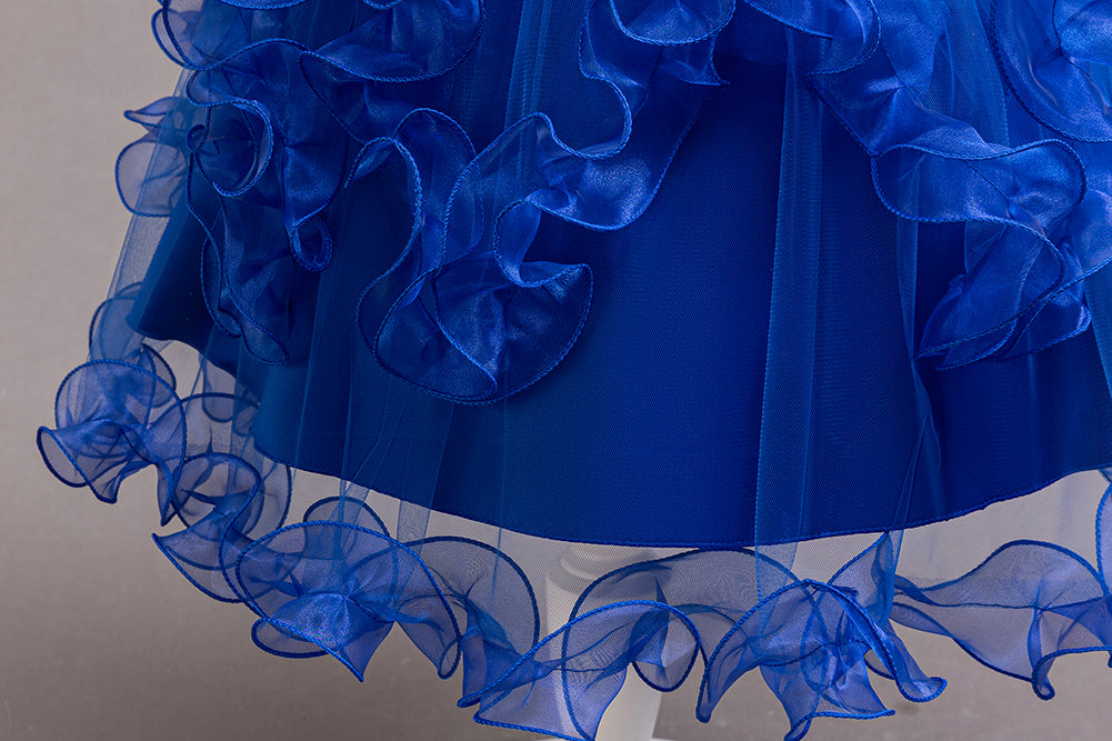 Girls Net Gown Bow Detail Tulle Dress
