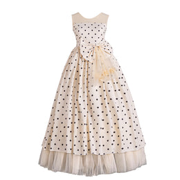Girls Polka Dot Print Maxi Dress