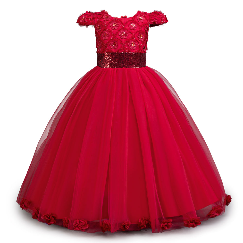 Girls Embellished Gown Maxi Dress