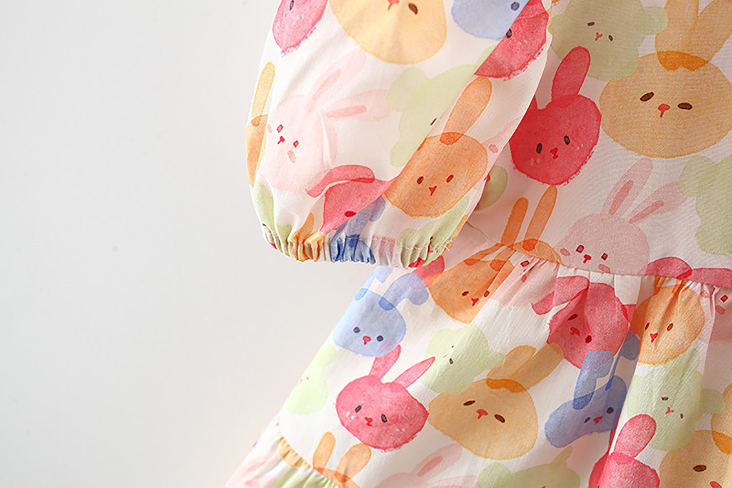 Girls Printed Fit & Flare Mini Dress